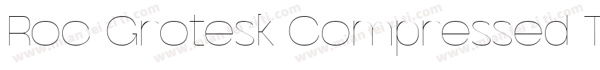 Roc Grotesk Compressed Thin字体转换